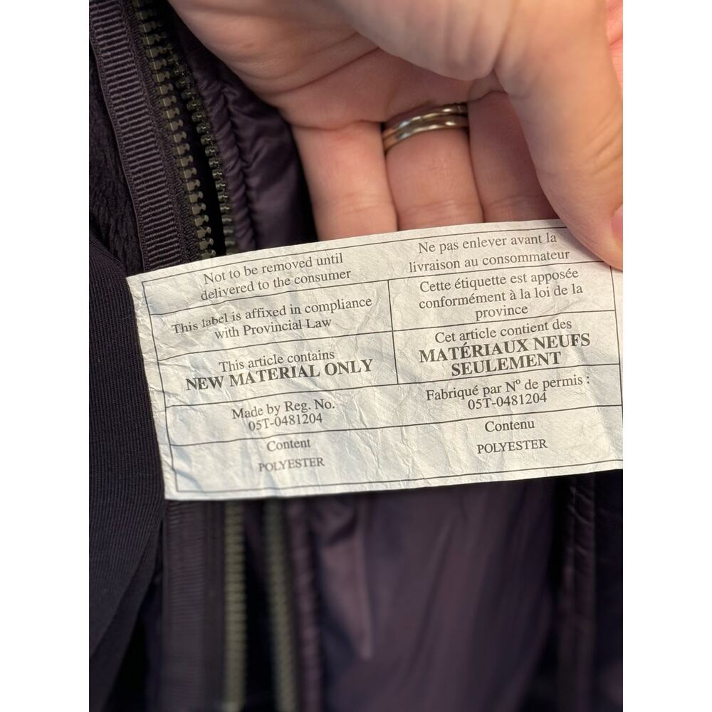 Lululemon Glyde  Scuba Hoodie in Boysenberry Size 4 Insulated Winter Jacket - Picture 9 of 9
